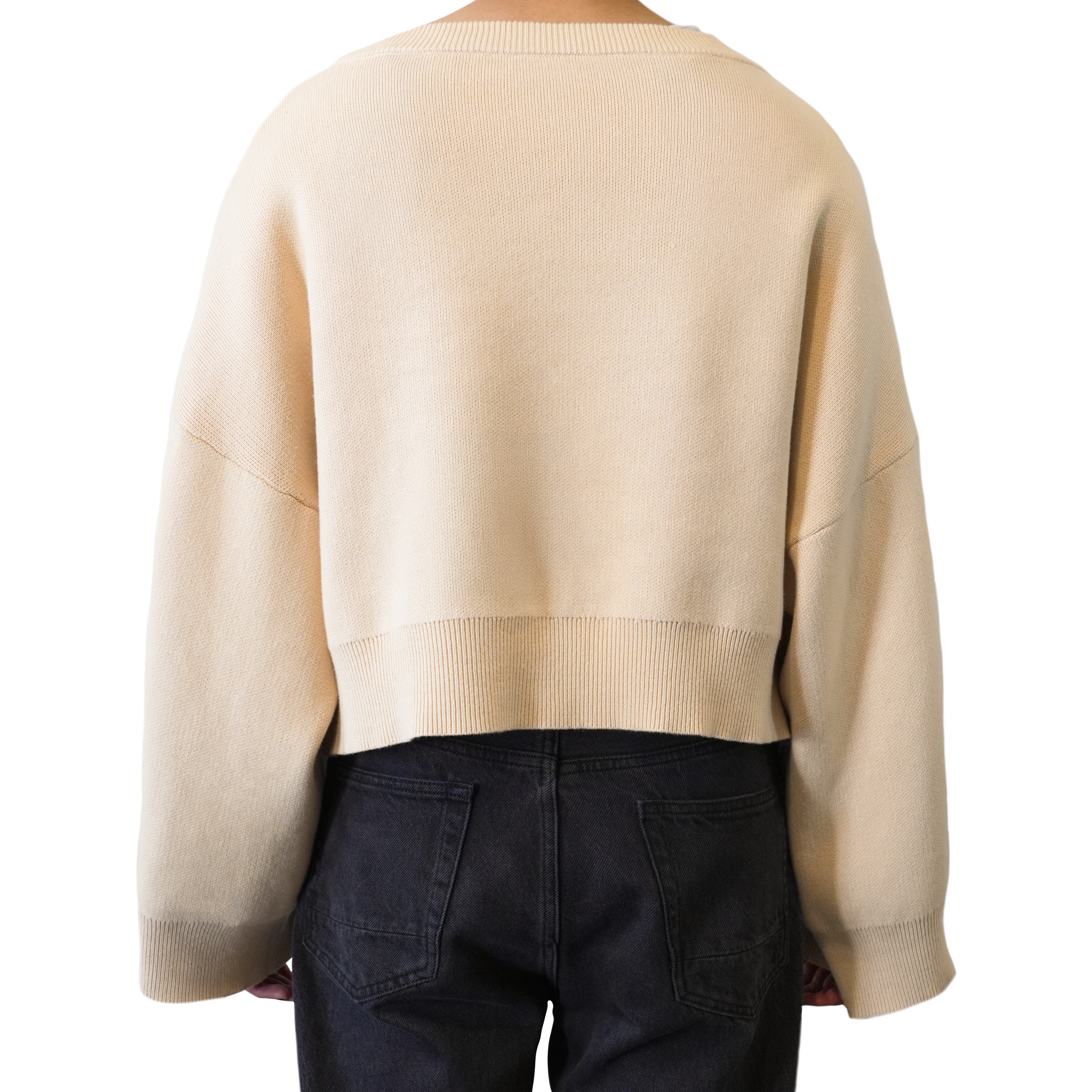 "IVORY PX BOX CROP KNIT" (PRE-ORDER)